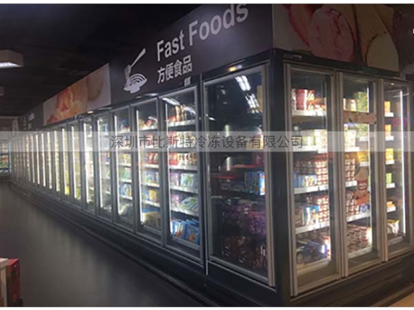 绵阳超市冷藏玻璃展示立柜