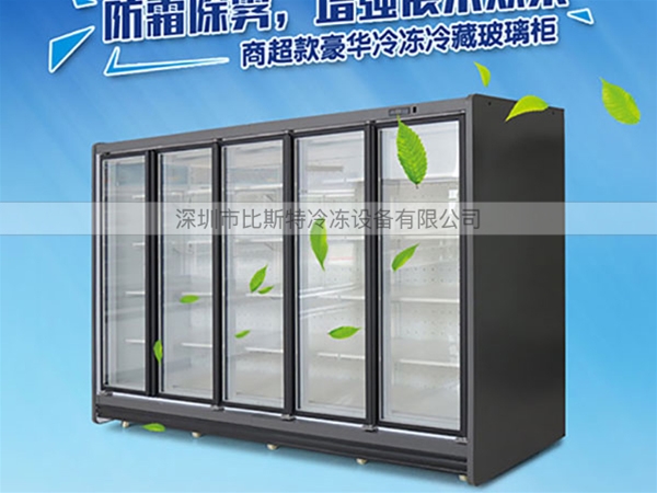 绵阳超市冷藏玻璃展示立柜